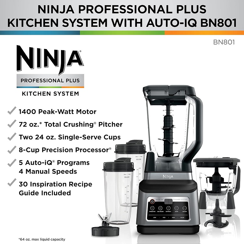 عکس نکات کلی مخلوط کن چند کاره نینجا BN801
