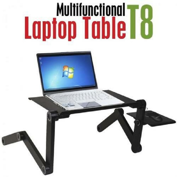 عکس پایه لپتاپ T8 با پد موس