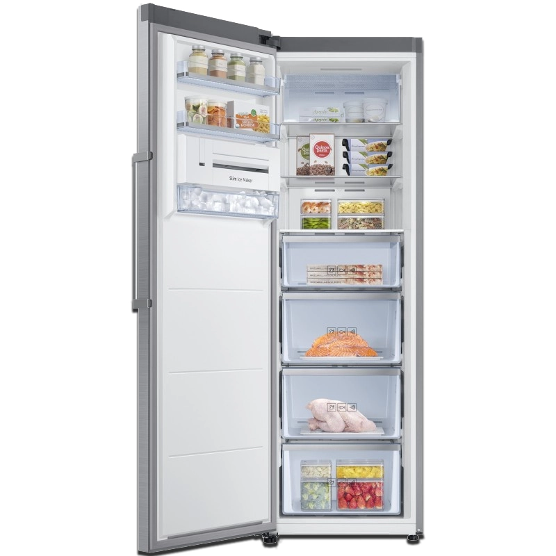 ساختار یخچال فریزر دوقلو 26 فوت سامسونگ مدل RR39M73107F و RZ32M71207F رنگ نقره ای