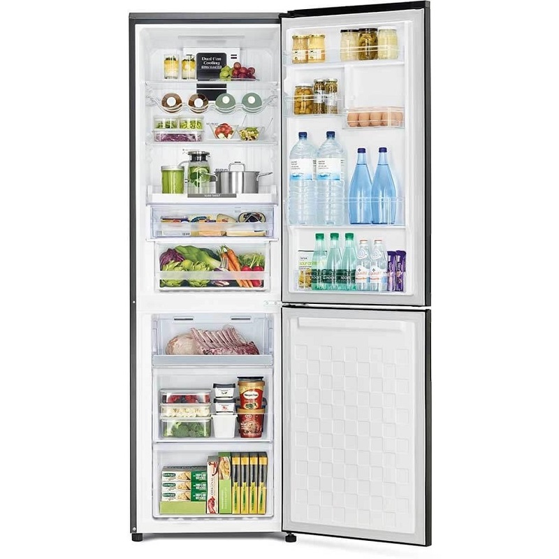 داخل ساید اول یخچال فریزر دو قلو 40 فوت هیتاچی