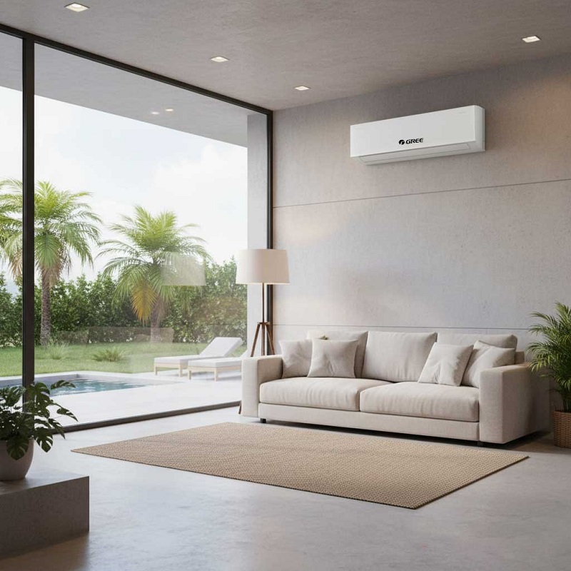 طراحی شیک کولر گازی 18000 هزار گری IC Matic اینورتر