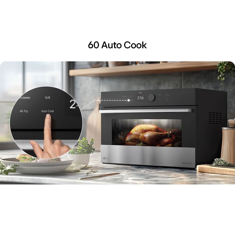 طراحی جذاب سولاردوم و مایکروفر ال جی مدل MA3885SPS