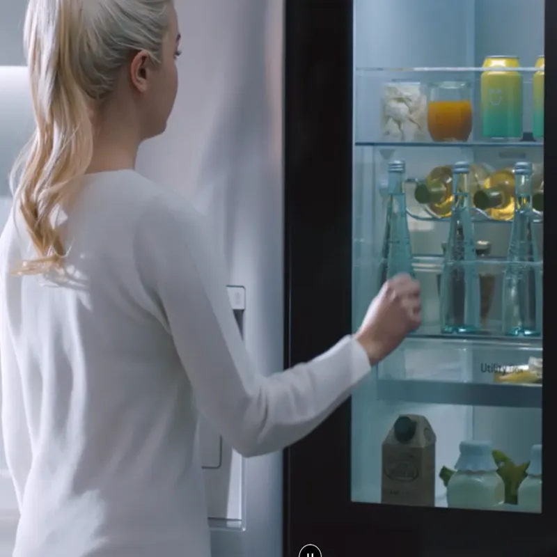 روش استفاده یخچال فریزر ساید بای ساید ال جی x267 رنگ دودی