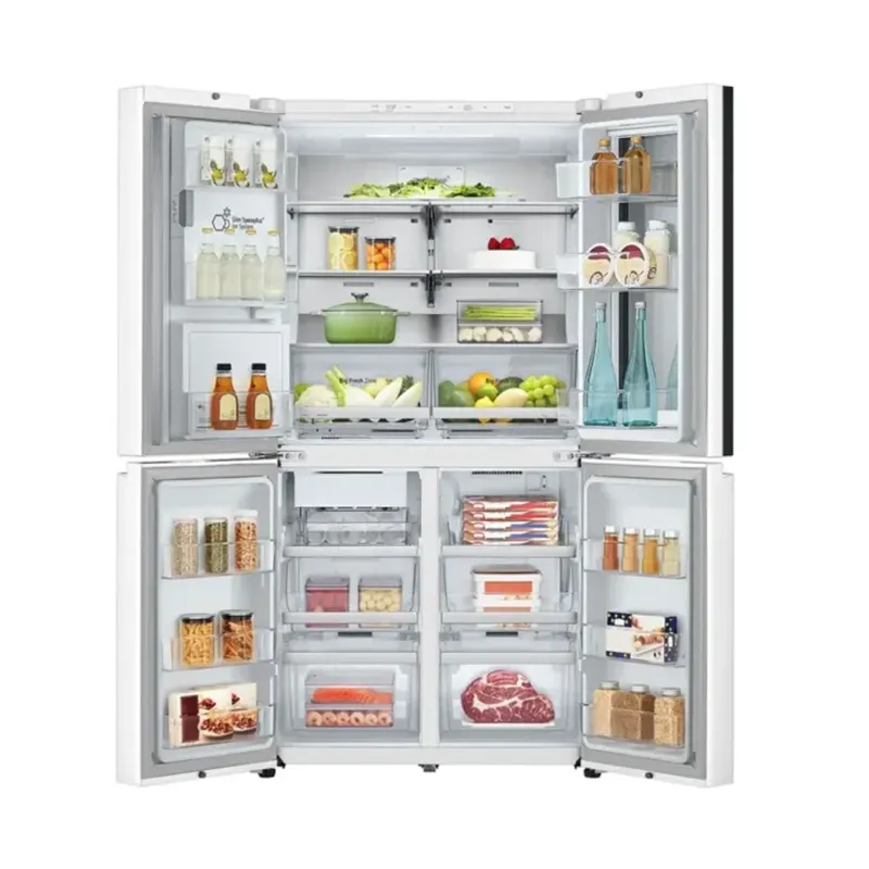 ساختار یخچال ساید بای ساید سفید ال جی X33