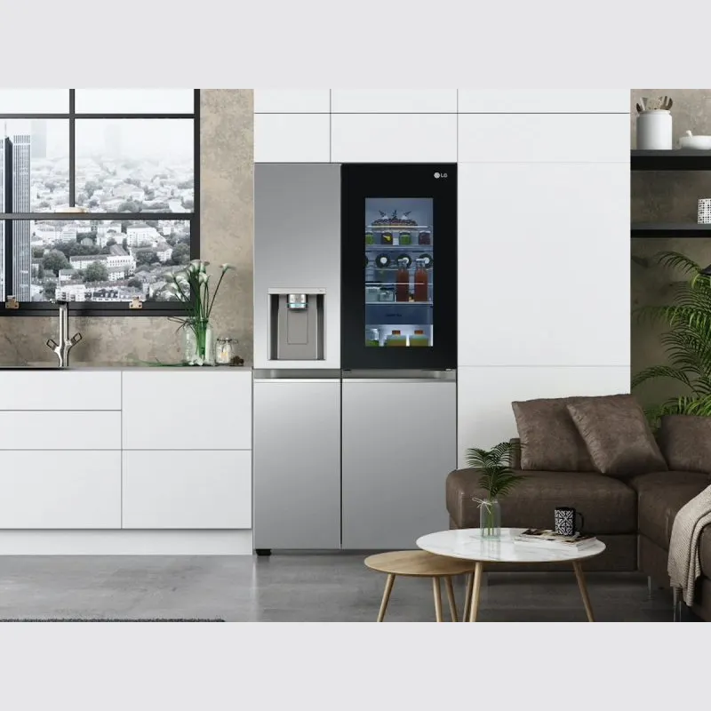 ساختار یخچال ساید بای ساید سفید ال جی X33