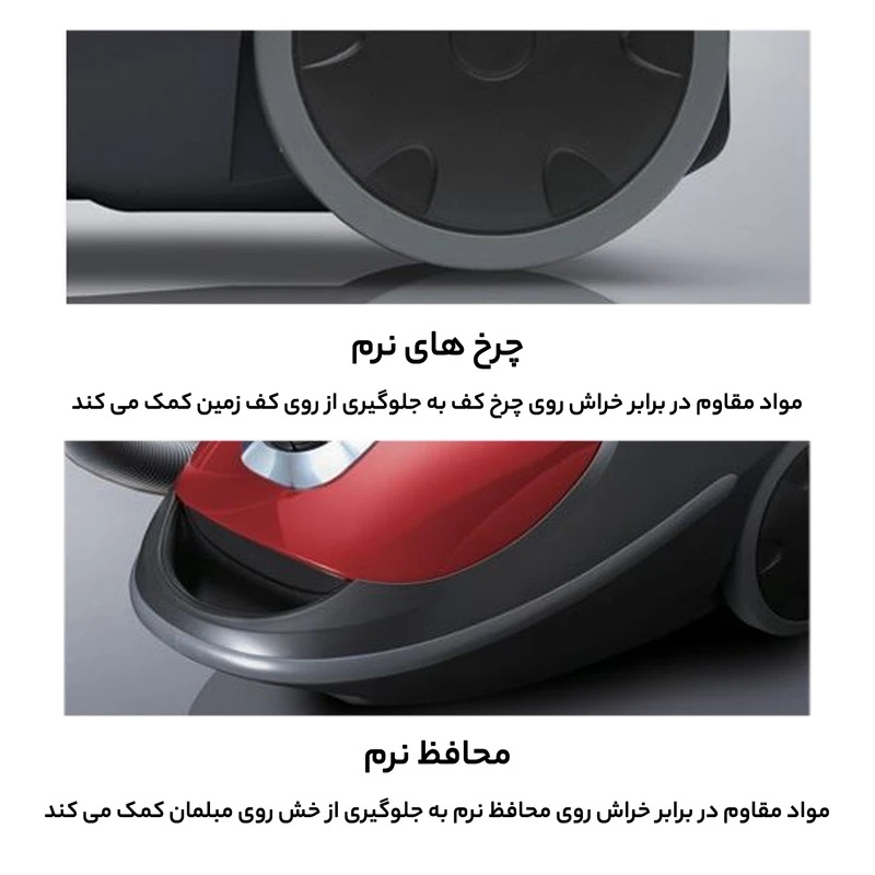 چرخ های جاروبرقی ۲۳۰۰وات پاناسونیک مدل MC-CG917 ساخت ژاپن